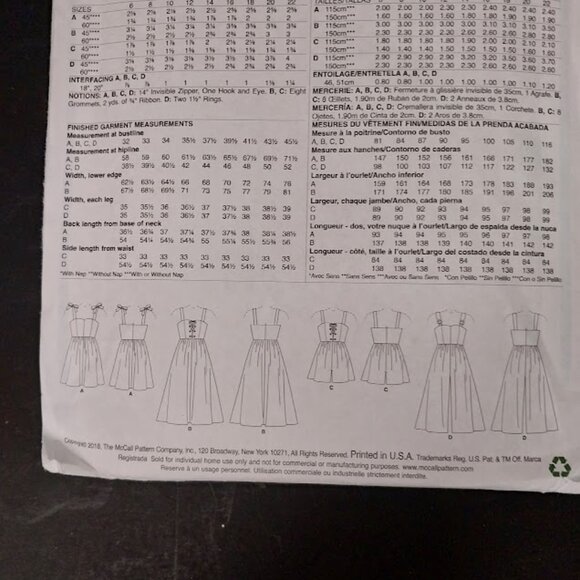 McCall's Dress and Romper Pattern - Picture 3 of 3